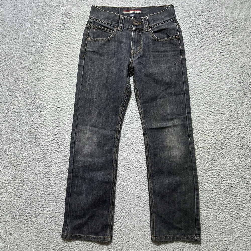 Tommy Hilfiger Jeans Womens 24 Youth Size 8 Blue Denim Skinny Leg Stretch Dark